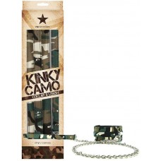 Ошейник Kinky Camo Collar & Leash с металлическим поводком